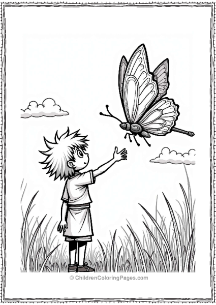 Tanjiro And The Friendly Butterfly Free PDF Printable