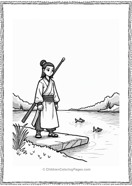 Tanjiro By A Tranquil River Free PDF Printable