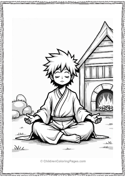 Tanjiro In A Cozy Cabin Free PDF Printable