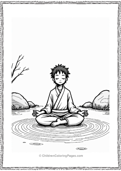 Tanjiro In A Zen Garden Free PDF Printable