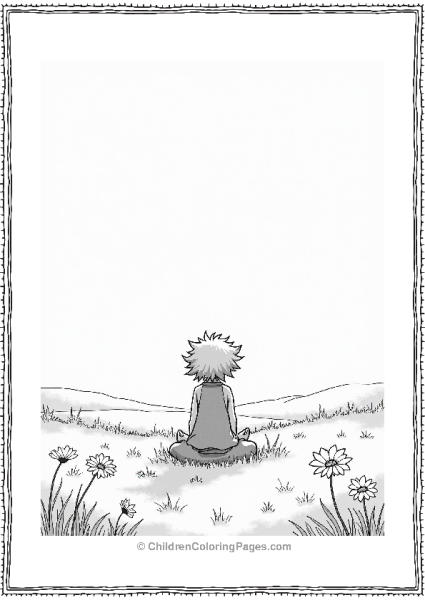 Tanjiro Practicing In A Misty Meadow Free PDF Printable