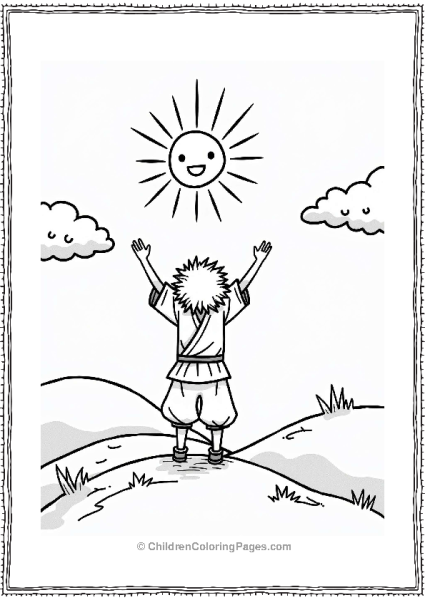Tanjiro With The Smiling Sun Free PDF Printable
