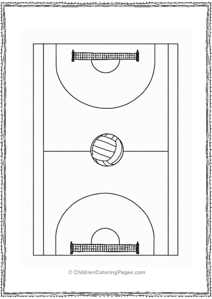 Volleyball Court Layout For Kids Free PDF Printable