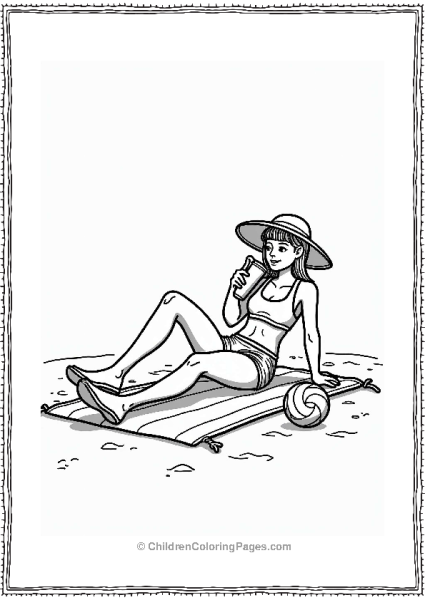 Volleyball Relaxation After The Game Free PDF Printable
