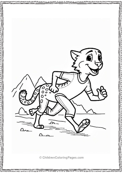 Wild Kratts Cheetah And Chris In Action Free PDF Printable