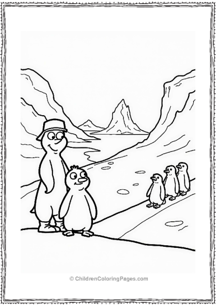 Wild Kratts Chris And Martin Kratt With Penguins Free PDF Printable