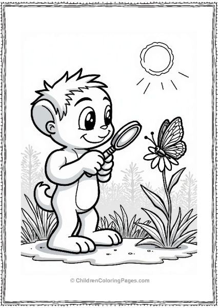 Wild Kratts Chris Kratt Examining A Butterfly Free PDF Printable