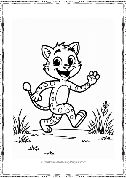 Wild Kratts Chris Kratt Sprinting With Cheetah Speed Free PDF Printable