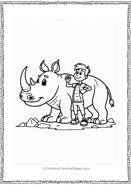 Wild Kratts Chris Kratt With Rhino Strength Free PDF Printable