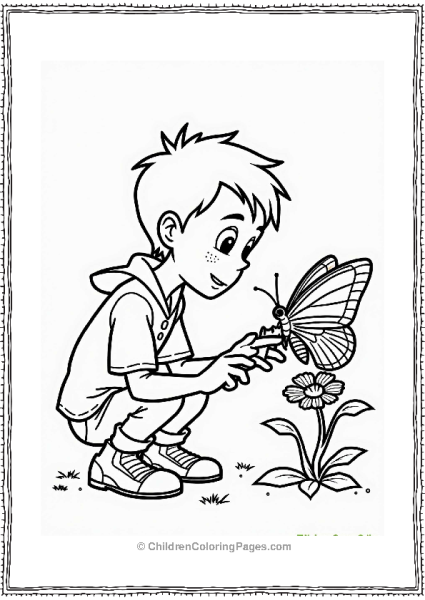 Wild Kratts Inquisitive Martin With A Butterfly Free PDF Printable