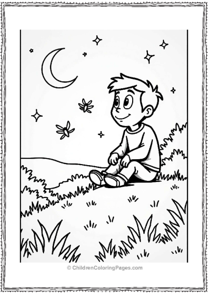 Wild Kratts Martin Kratt With Fireflies At Night Free PDF Printable