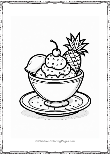 Custard And Ice Cream Treat Free PDF Printable