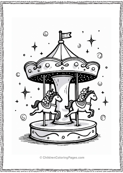 Custard Carousel With Fruit Toppings Free PDF Printable