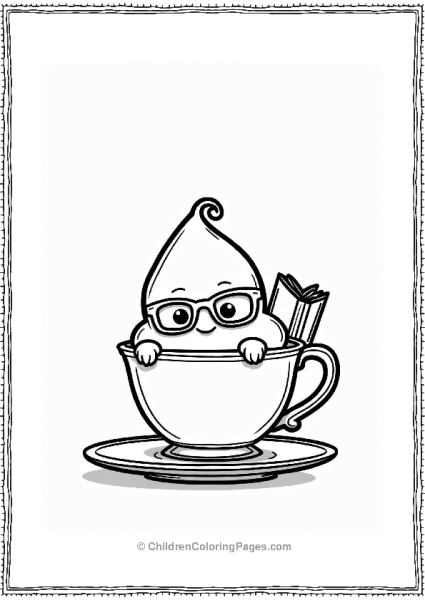 Custard Character In A Teacup Free PDF Printable