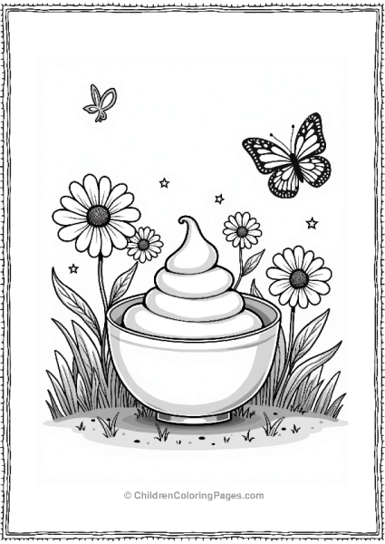 Custard In A Garden Free PDF Printable