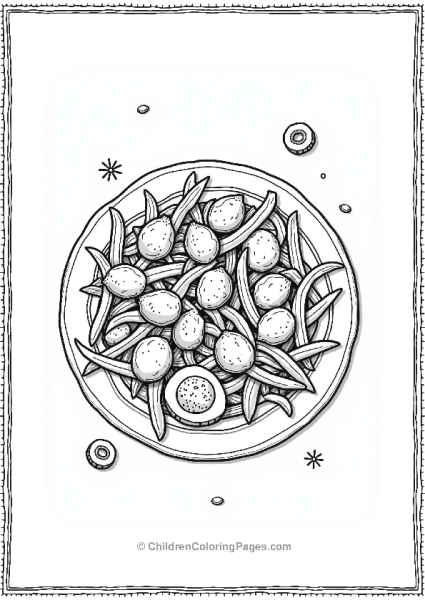 French Nicoise Salad Outline Free PDF Printable