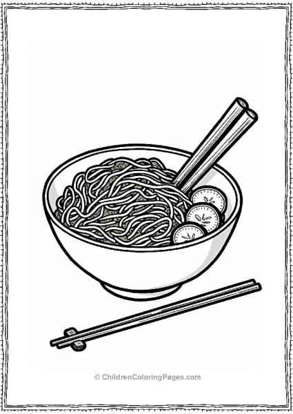Japanese Seaweed Salad Illustration Free PDF Printable