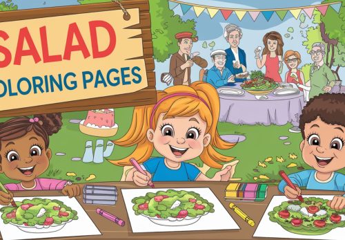 Salad Coloring Pages – Free PDF Printables 🥬