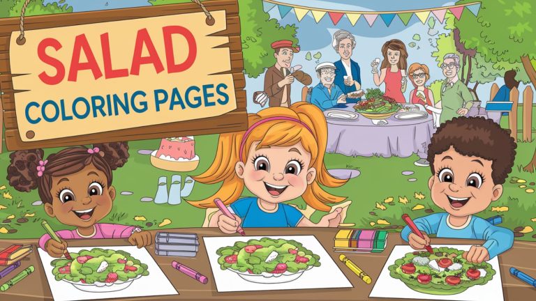 Salad Coloring Pages
