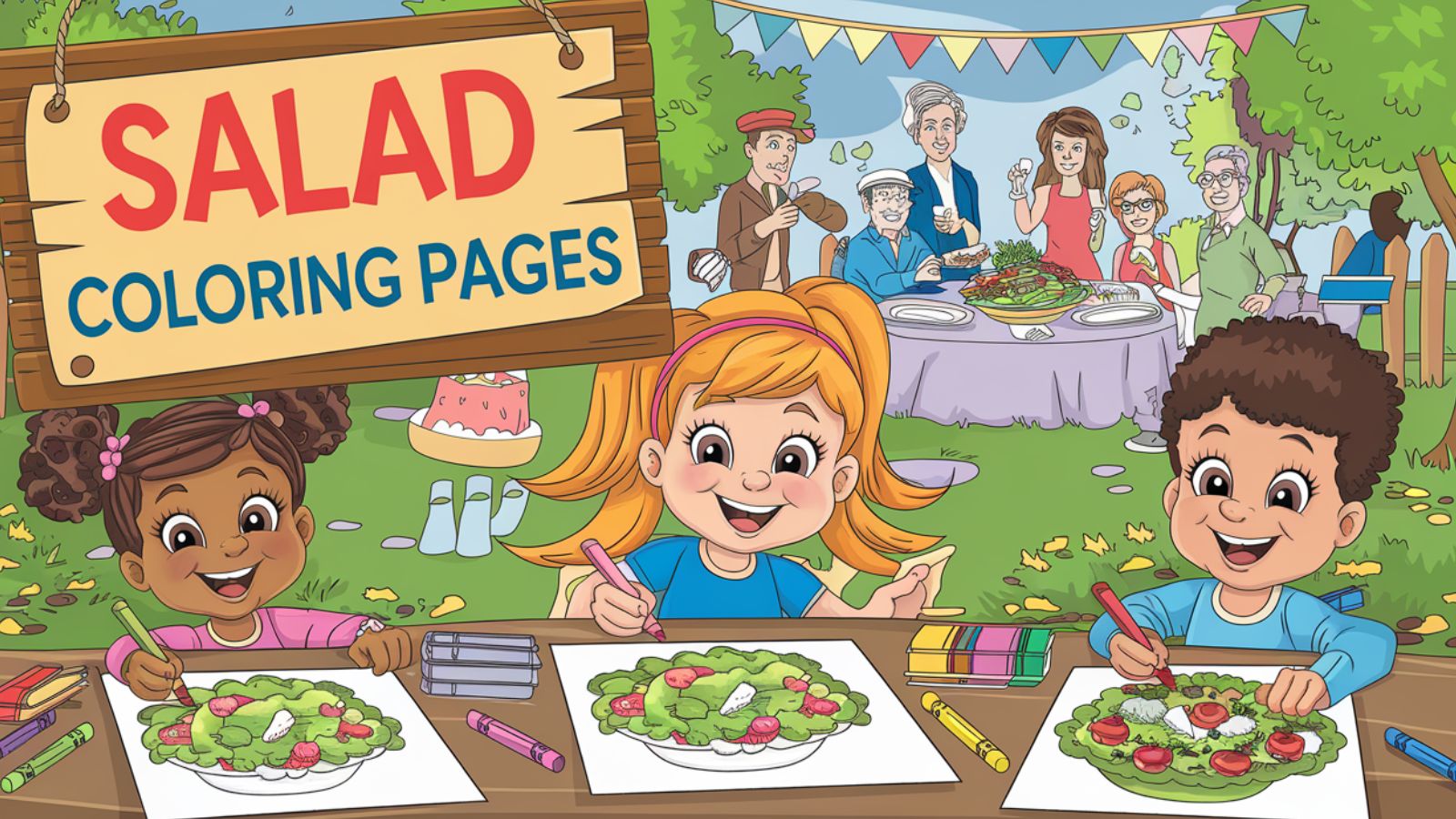 Salad Coloring Pages – Free PDF Printables 🥬
