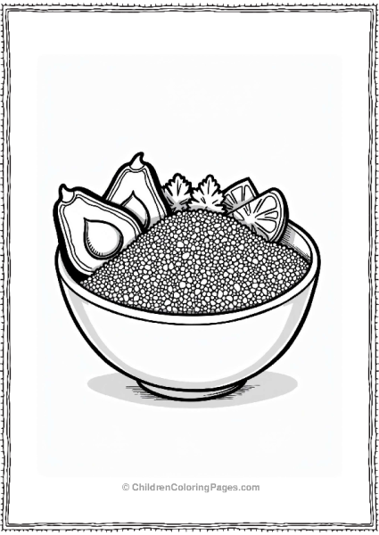South American Quinoa Salad Illustration Free PDF Printable